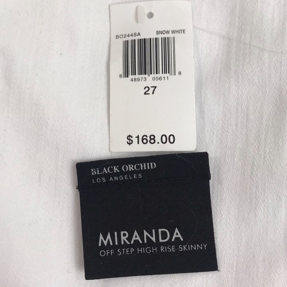 LOOK 👀 Black Orchid Miranda Off Step High Rise Skinny - Picture 10 of 12